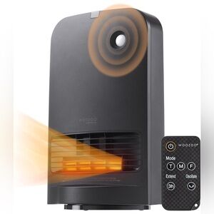 Portable Heater with Motion Sensor, Space Ceramic Fan for Desk. Used